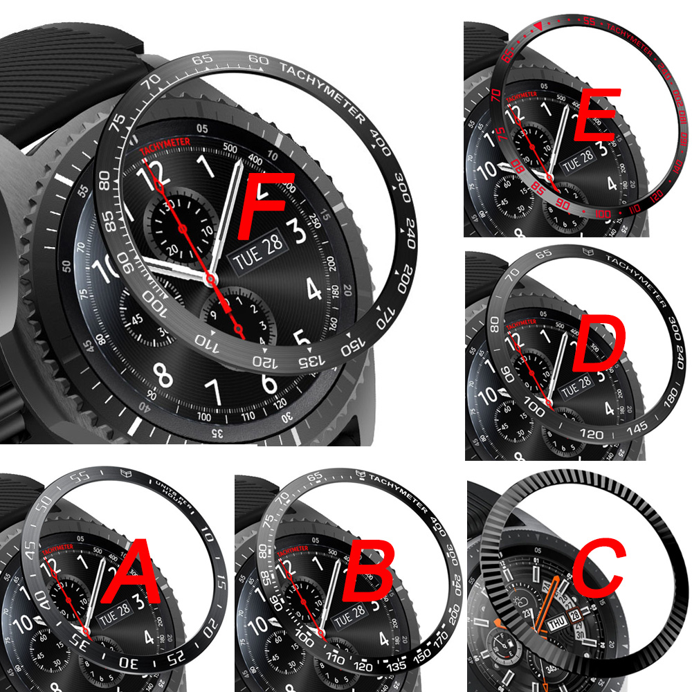 Xiaomi Smartwatch S3 Accessories - サムスンギアスポーツs3フロンティアs2 SM-R720用ベゼル,リング,フレームカバー,ギャラクシーウォッチ用保護42mm 46mm