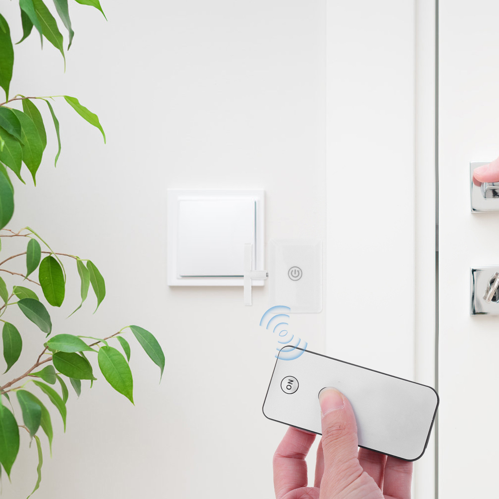 Smart Accessories - 2セット リモコンスイッチコントローラー ワイヤレス レイジーボタンプッシャー 充電式 ライトオフ