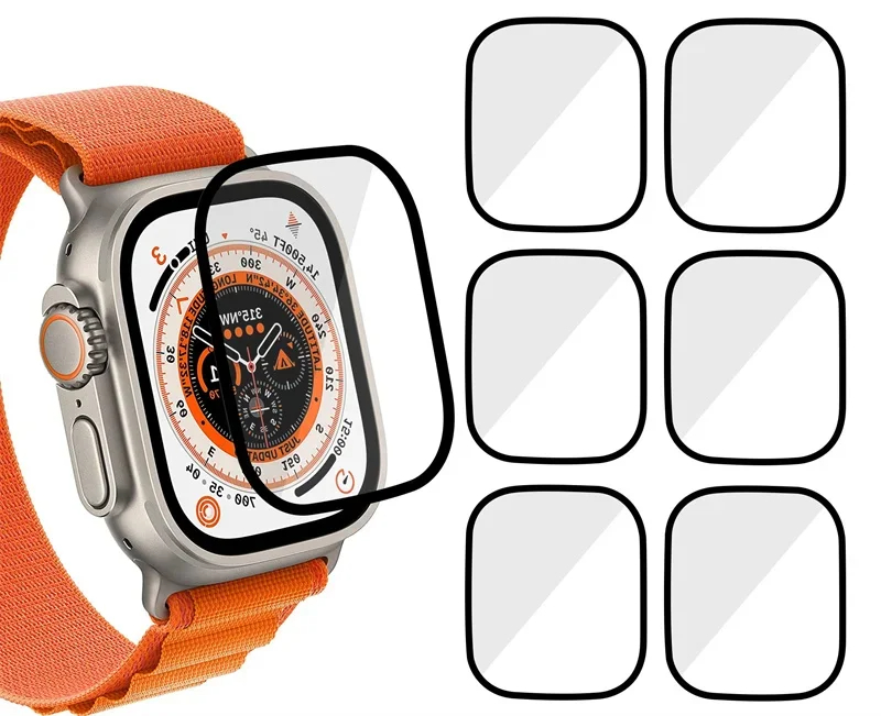 Smartwatch Icon - スクリーンプロテクター 3D強化ガラスフィルム Apple Watch9 8 7