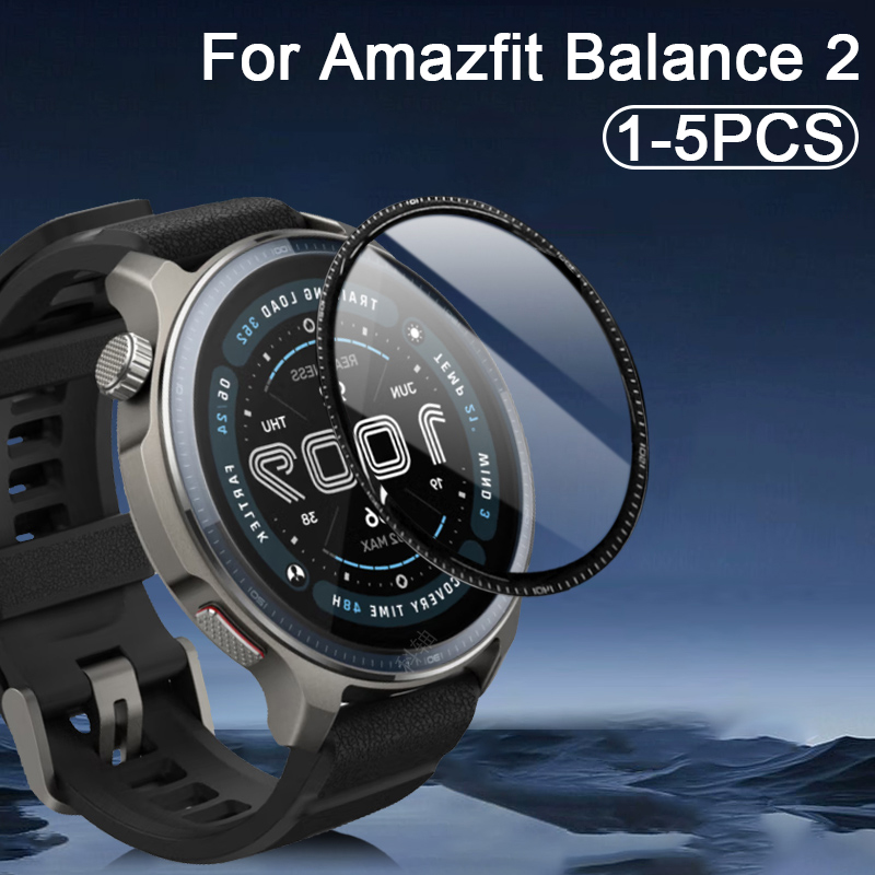 Smartwatch Icon - フル曲面保護ソフトフィルム Amazfit バランス 2 スマートウォッチクリア抗指紋スクリーンプロテクター Amazfit