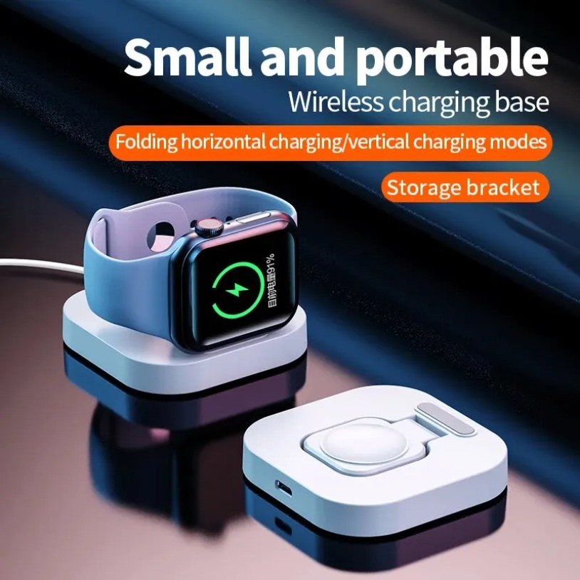 Watch Charging Dock - Apple Watchシリーズ（iWatch S8 Ultra、7、6、5、4）用ポータブル急速充電ベースブラケット磁気ワイヤレスウォッチ充電ステーションドック