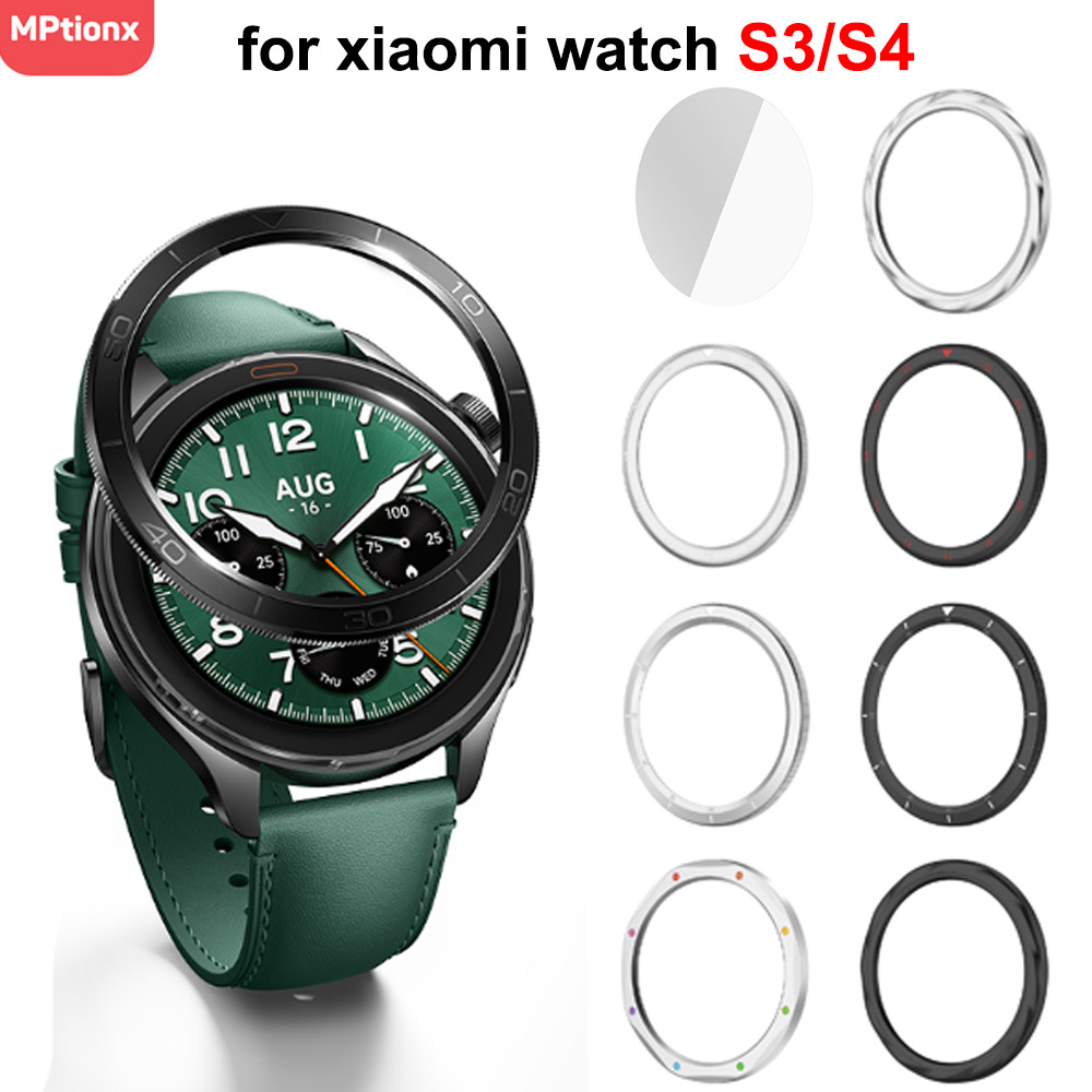 Xiaomi Smartwatch S3 Accessories - 金属ベゼルリング Xiaomi 時計 S4/S3 交換用時計ケースカバー Xiaomi
