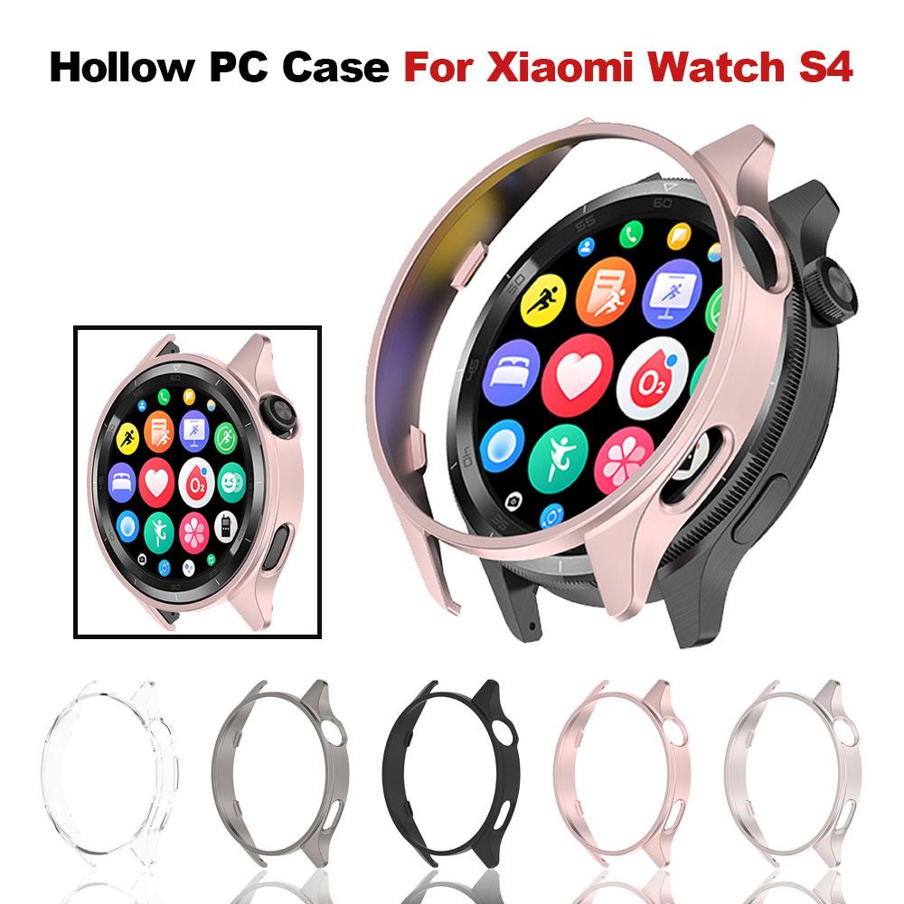 Xiaomi Smartwatch S4 Accessories - Xiaomi Watch S4用カバー、中空PCケース、Xiaomi Watch S4用バンパー保護スマートウォッチアクセサリーシェル、スクリーンプロテクターなし