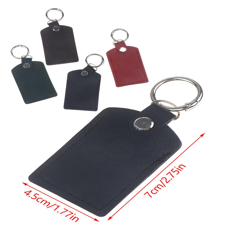 Smart Accessories - 1/4 個レザーバッグケースカメレオンウルトラアクセサリー NFC スマートアクセスカードスリーブケース本革キーホルダー IC カードバッグ