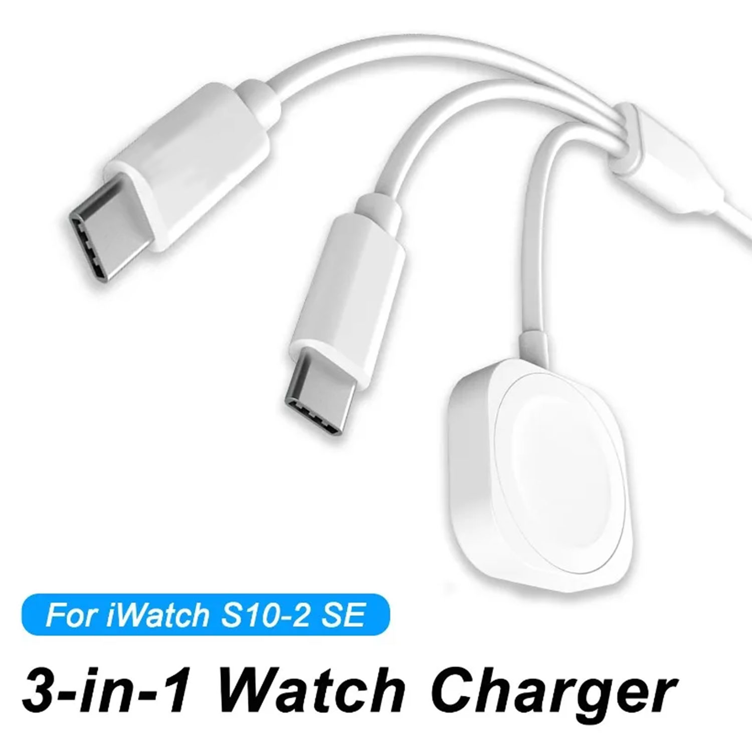 Watch Charger Cable - 3 in 1 マグネット式腕時計充電器、iWatch 11 S10