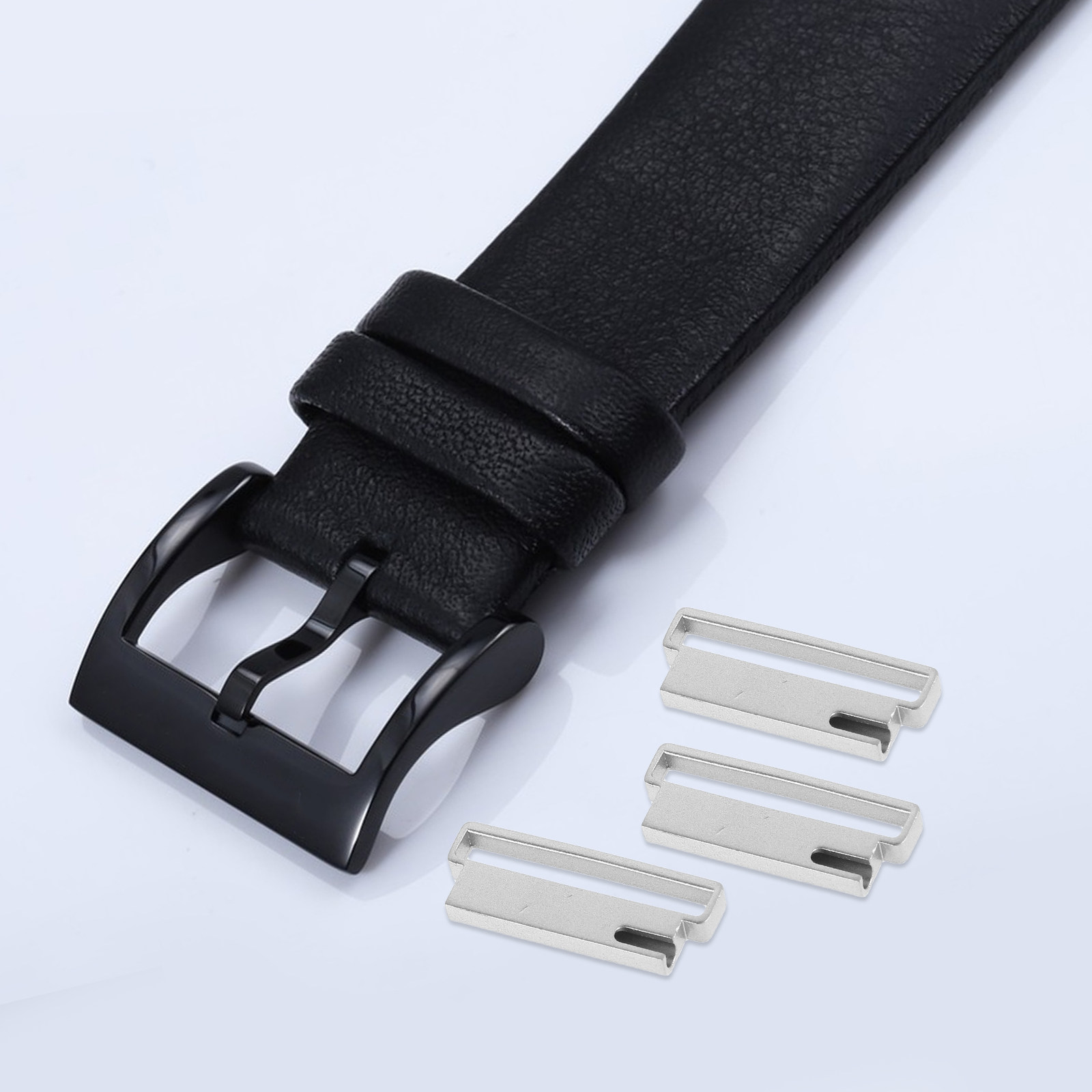 Watch Band Connector - 6 個の時計コネクタ金属製時計ストラップアクセサリーパーツ耐久性のあるステンレスコンパクト交換用アクセサリーバンド用