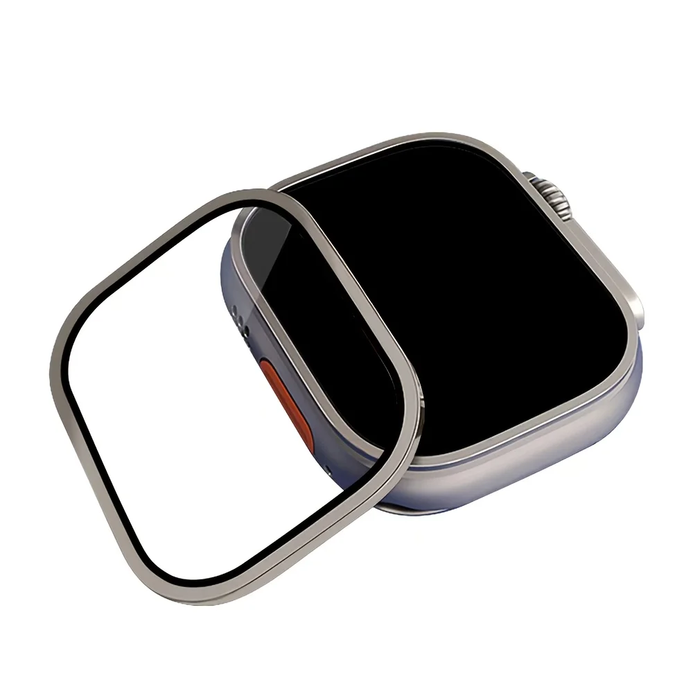 Smartwatch Watch Accessories For Women - 強化ガラスフィルム Apple Watch ウルトラ 49 ミリメートルチタン合金フレームアンチスクラッチフィルムシリーズウルトラ