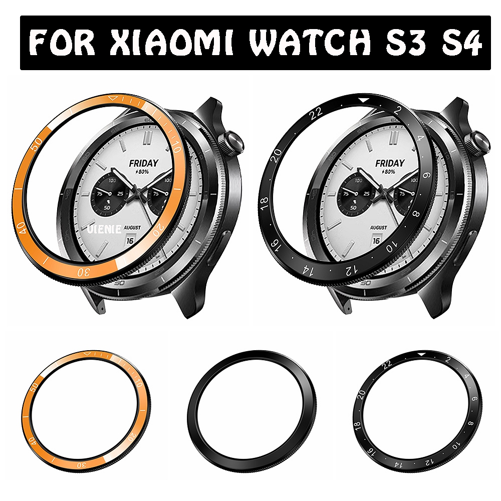 Xiaomi Smartwatch S3 Accessories - Xiaomi 腕時計 S4 S3 ベゼルリングカバースマートウォッチプラスチック保護リングケースアンチスクラッチ保護シェルアクセサリー