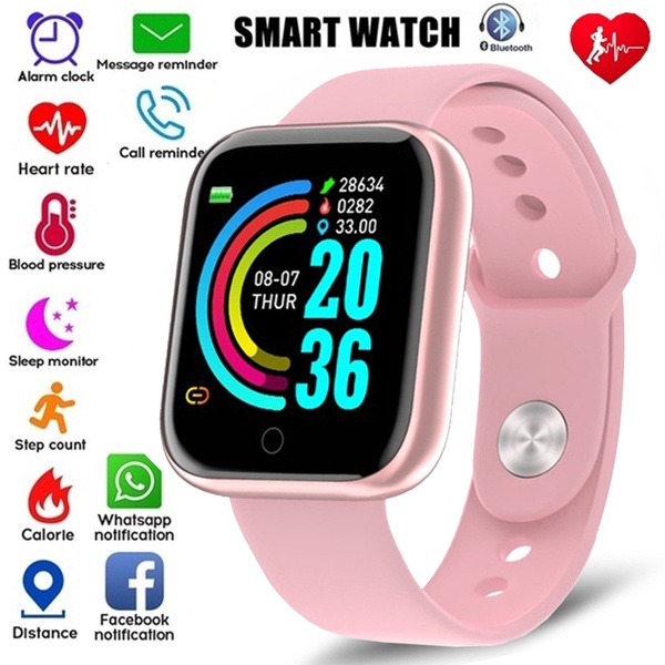 D20スマートウォッチ防水フィットネストラッカー心拍数モニタ - Smartwatch Faces のレビューと価格