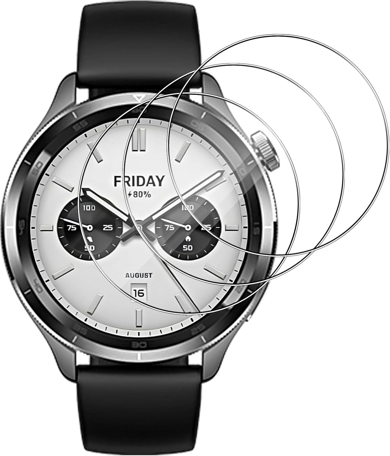 3 個強化ガラススマートウォッチスクリーンプロテクター Xi - Xiaomi Smartwatch S4 Accessories のレビューと価格