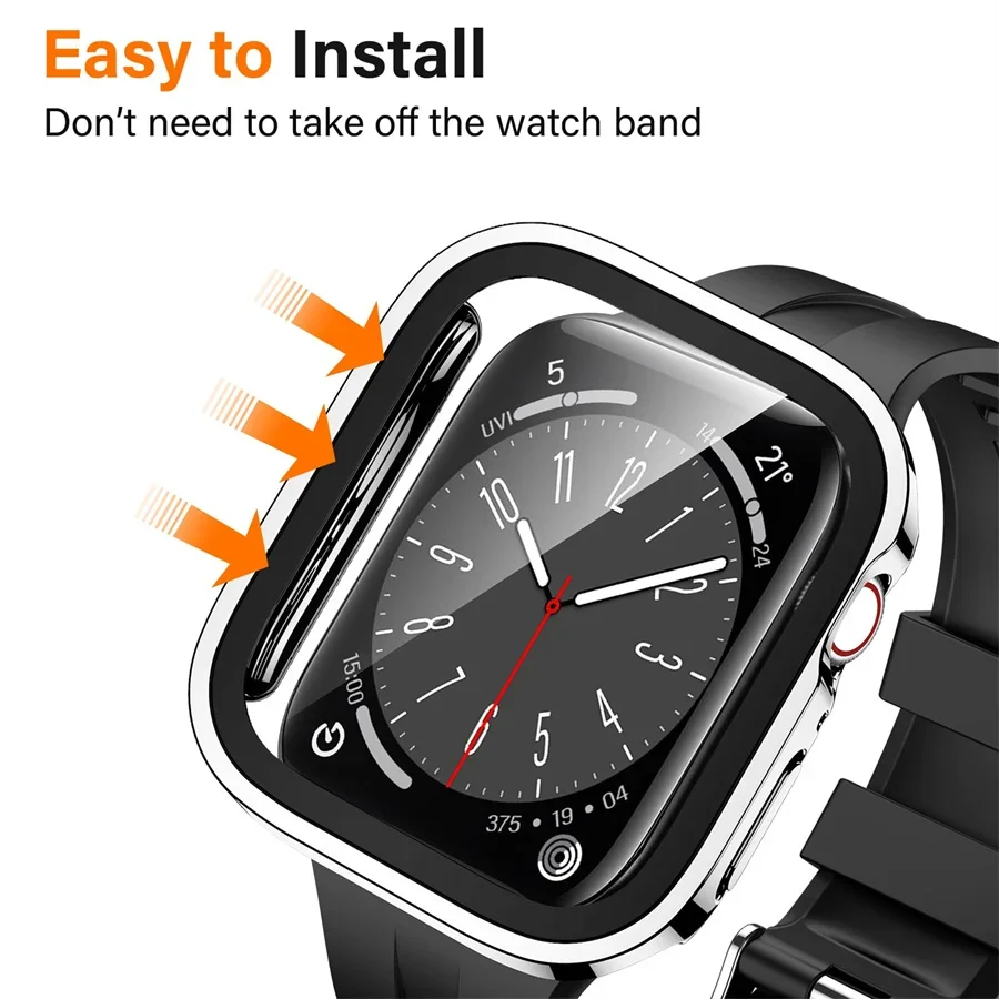 ガラス + カバー Apple Watch ケースシリーズ  - Smartwatch Watch Accessories For Women のレビューと価格