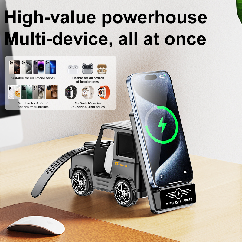 多機能ワイヤレス充電器 3-in-1 iPhone16-11 - Watch Charger Cable のレビューと価格