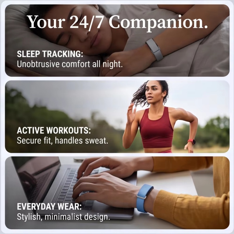 ソリッドカラーソフトウォッチストラップ Google Fit - Silicone Band Replacement のレビューと価格