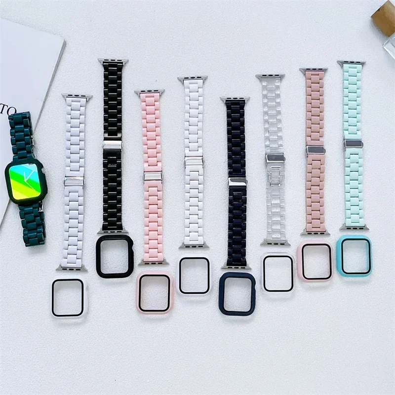 時計ストラップ + ケース + ガラス Apple Watc - Smartwatch Watch Accessories For Women のレビューと価格