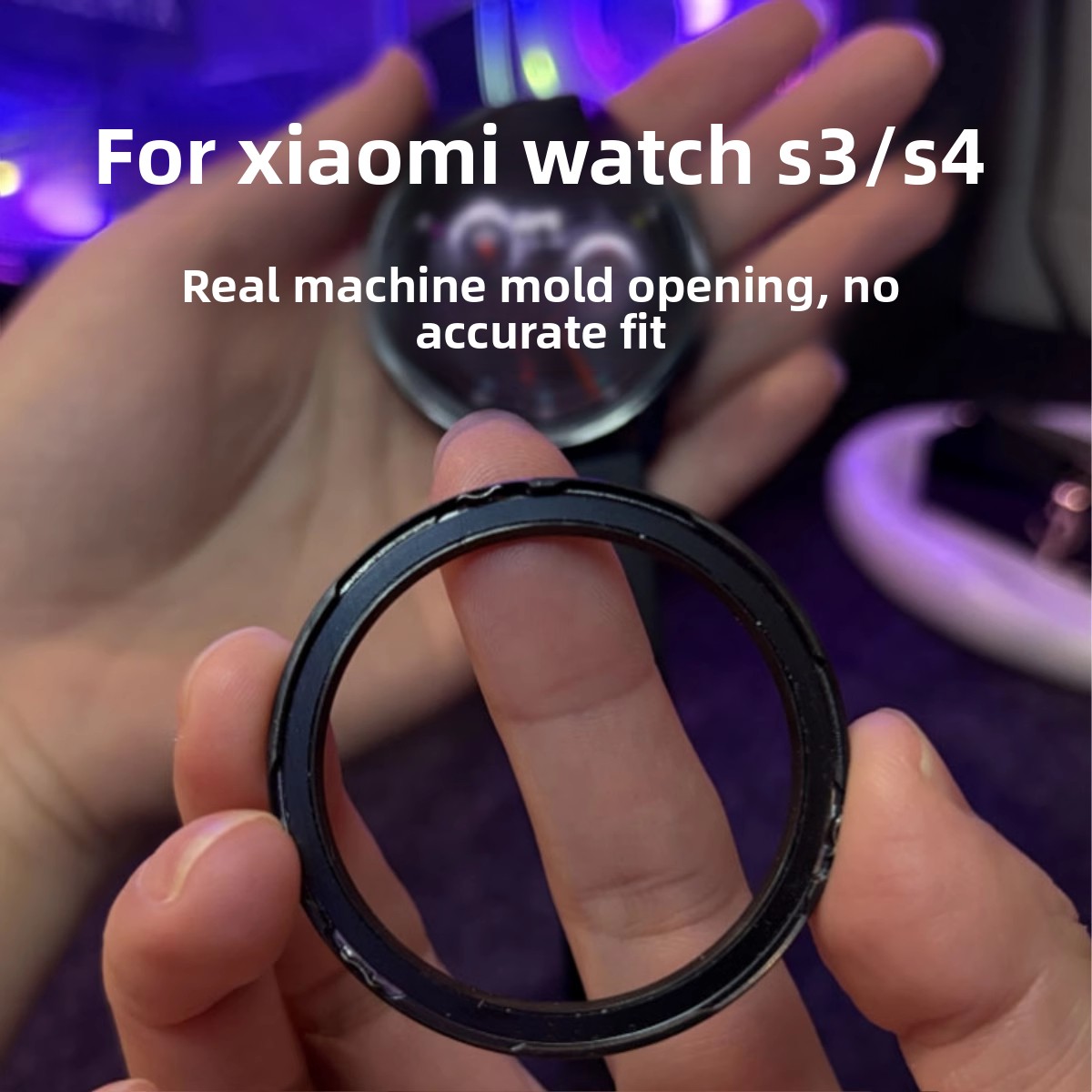 メタルベゼルリングウォッチベゼルシェル強化ガラスフィルムメタ - Xiaomi Smartwatch S3 Accessories のレビューと価格