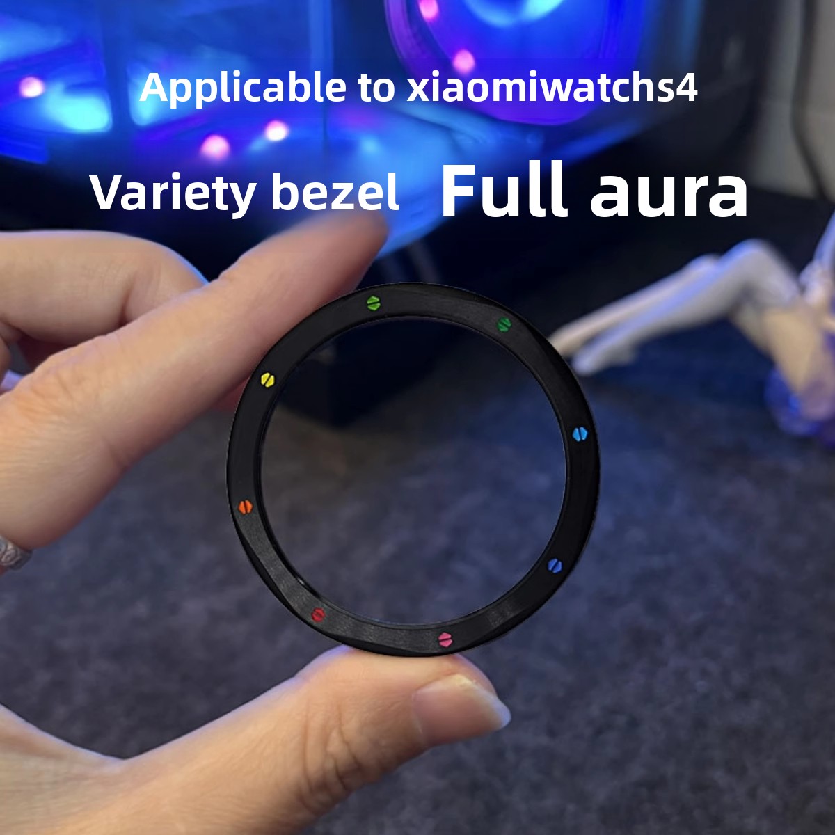 メタルベゼルリングウォッチベゼルシェル強化ガラスフィルムメタ - Xiaomi Smartwatch S3 Accessories のレビューと価格