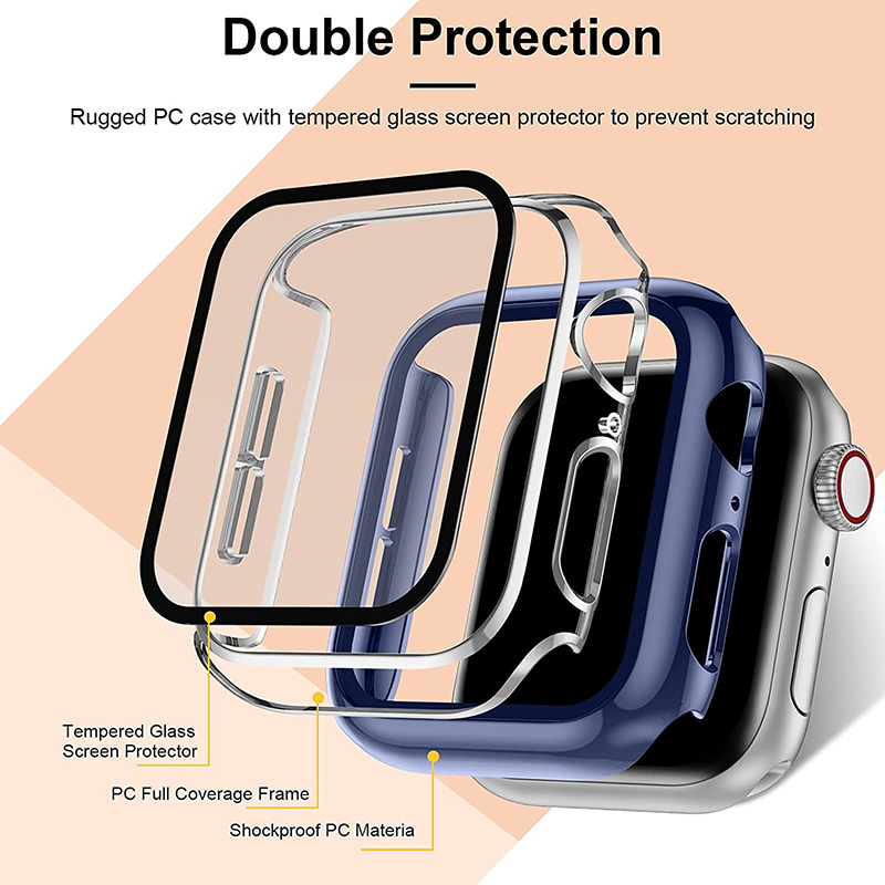強化ガラス + カバー Apple Watch 9 8 41 - Smartwatch Icon のレビューと価格