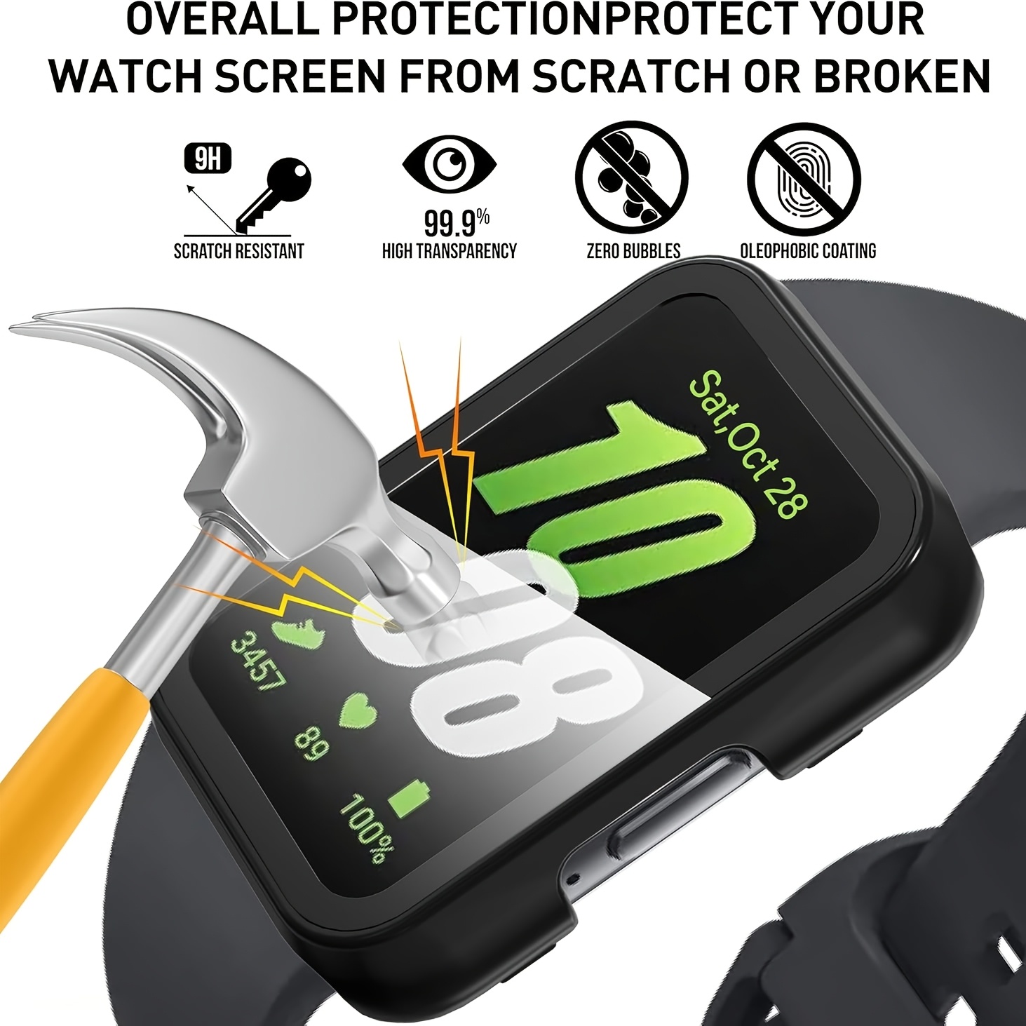 ガラス+ケース Samsung Galaxy Fit 3用  - Samsung Smartwatch Accessories のレビューと価格