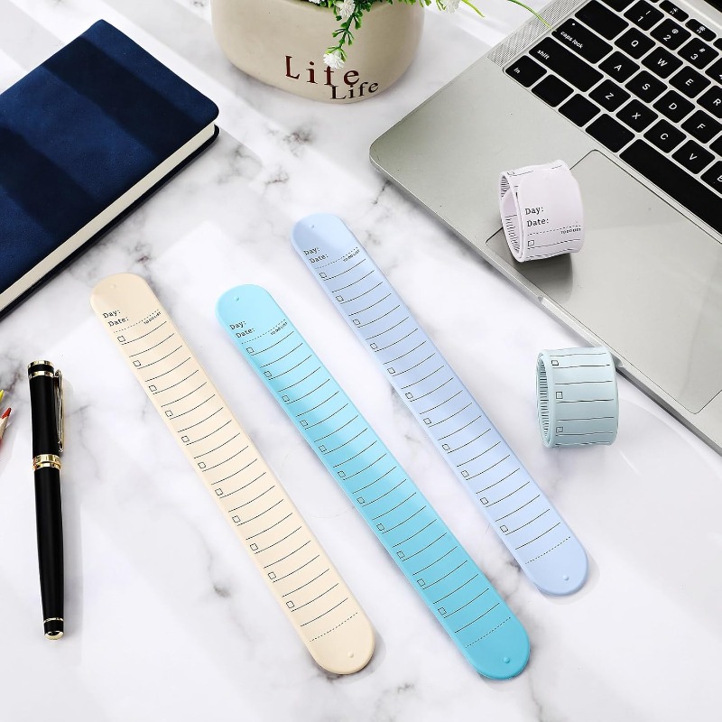 シリコン製リストメモ帳スラップブレスレット、再利用可能なリス - Silicone Band Replacement のレビューと価格