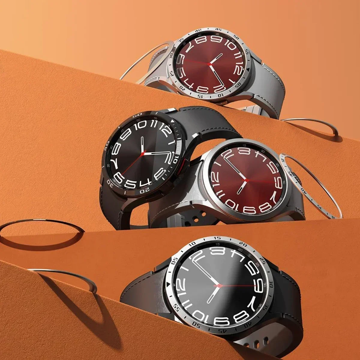 ホットメタルベゼルリングサムスンギャラクシーウォッチ 6 ク - Smartwatch Icon のレビューと価格