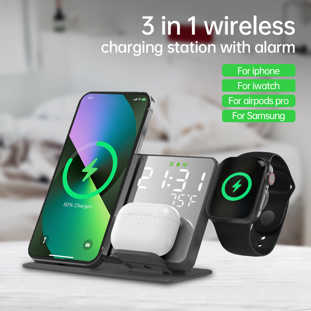 3で1ワイヤレス充電器14 13 12プロ時計S8 7 15 - Watch Charging Dock のレビューと価格