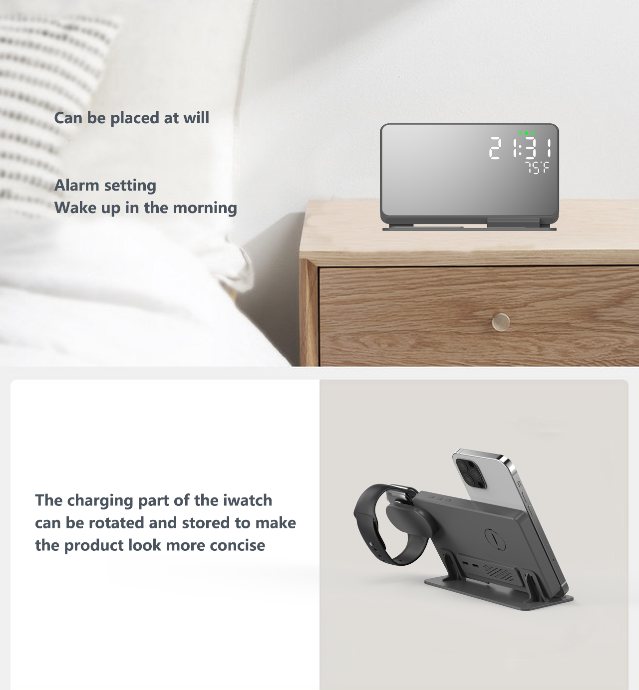 3で1ワイヤレス充電器14 13 12プロ時計S8 7 15 - Watch Charging Dock のレビューと価格