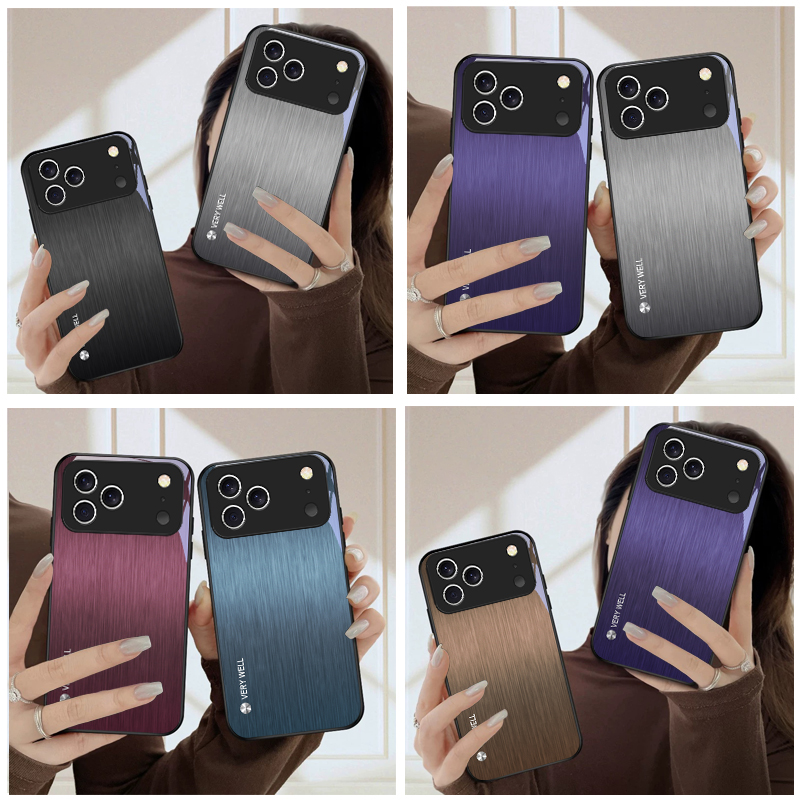 ミニマルなブラッシュメタル仕上げのiPhone 17 Pro - Screen Protector Film のレビューと価格