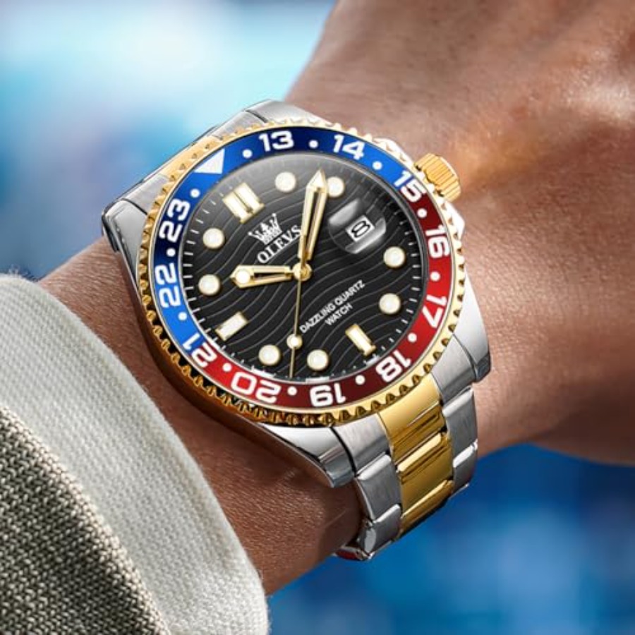 OLEVS腕時計 メンズ 高級 ビッグフェイス ドレスウォッ - Smartwatch Faces のレビューと価格