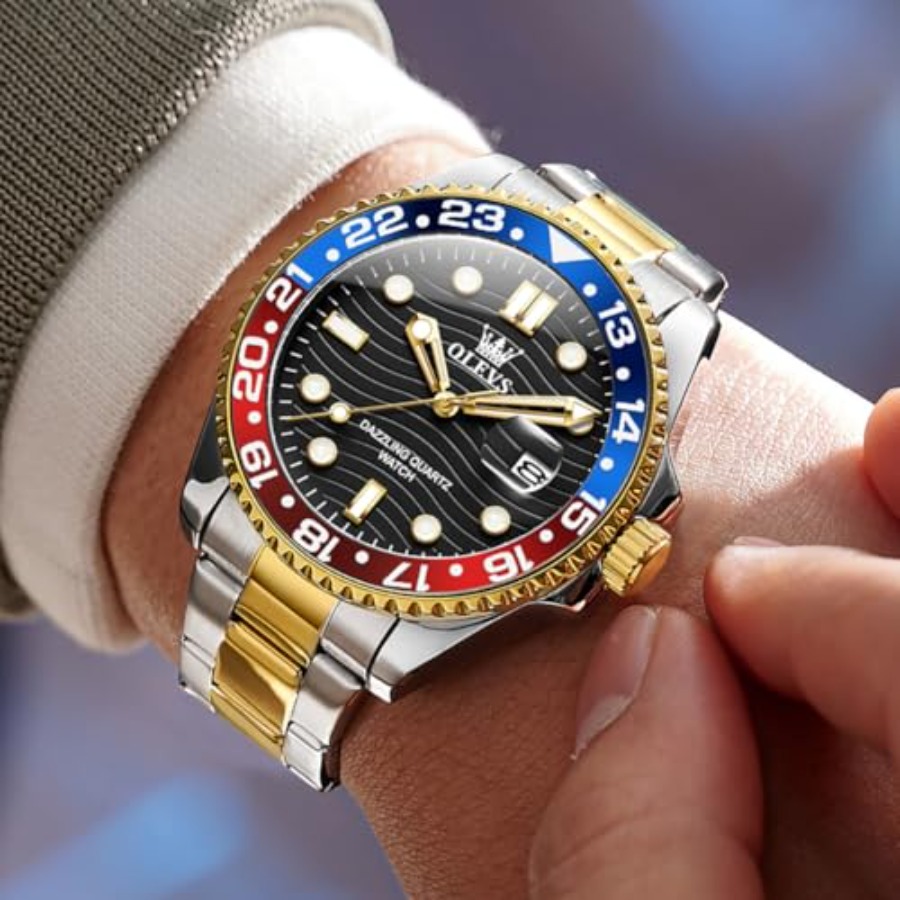 OLEVS腕時計 メンズ 高級 ビッグフェイス ドレスウォッ - Smartwatch Faces のレビューと価格