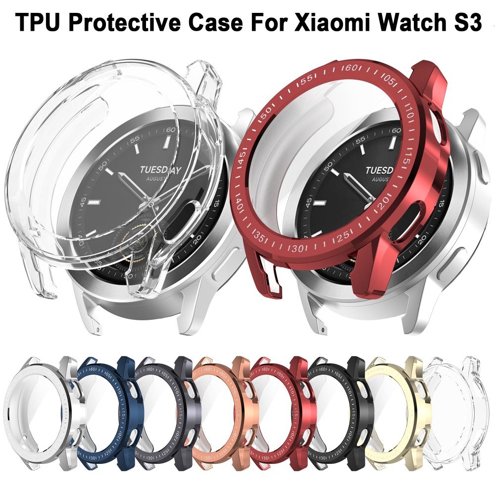 新しいフルカバー TPU ケースバンパー時計バンドスクリーン - Xiaomi Smartwatch S3 Accessories のレビューと価格