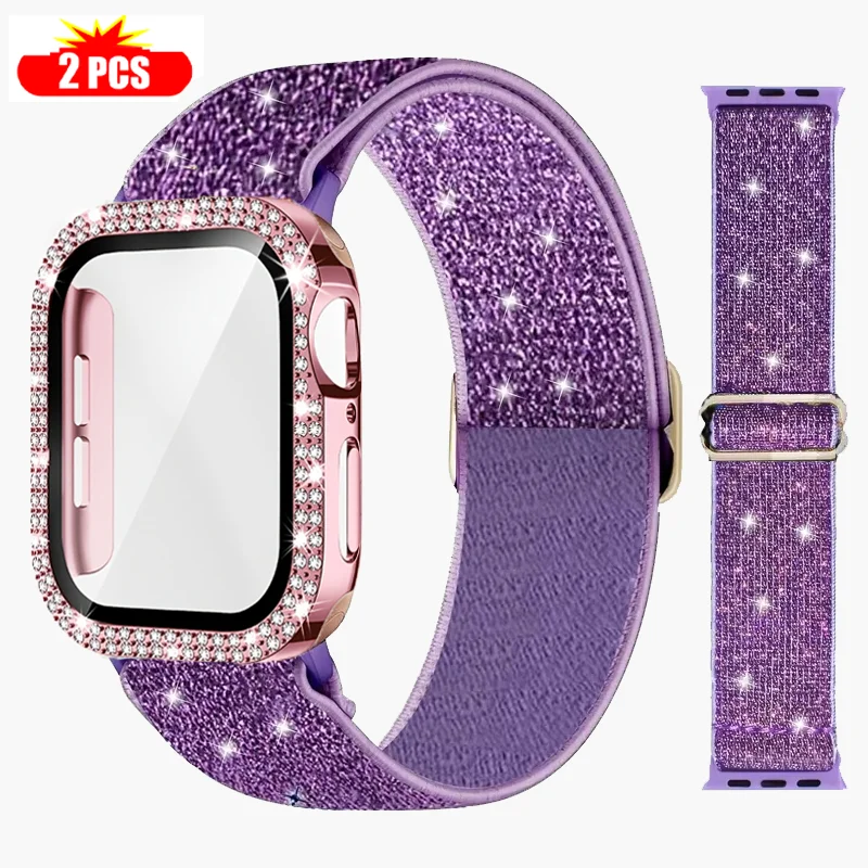 バンド + ケース Apple Watch 45 ミリメート - Smartwatch Watch Accessories For Women のレビューと価格