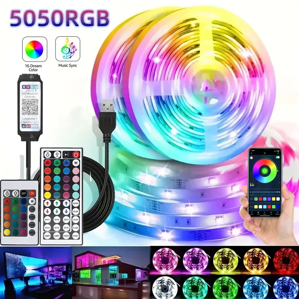 スマートRGB LEDゲーミングライトストリップ USBクリ - Smart Accessories のレビューと価格