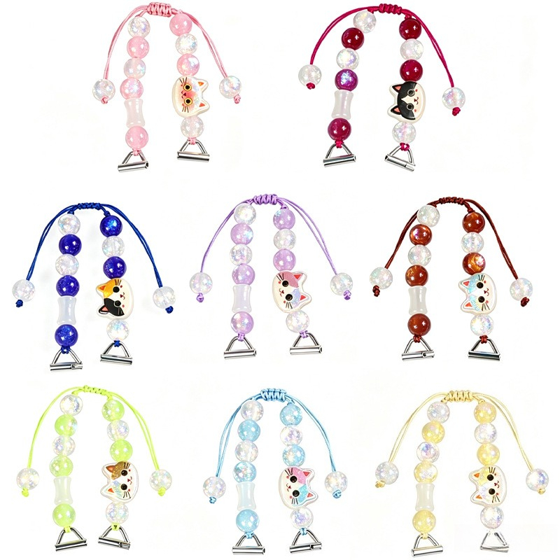 マカロンビーズスマートウォッチストラップ漫画猫織りバンドユニ - Smartwatch Straps & Accessories のレビューと価格