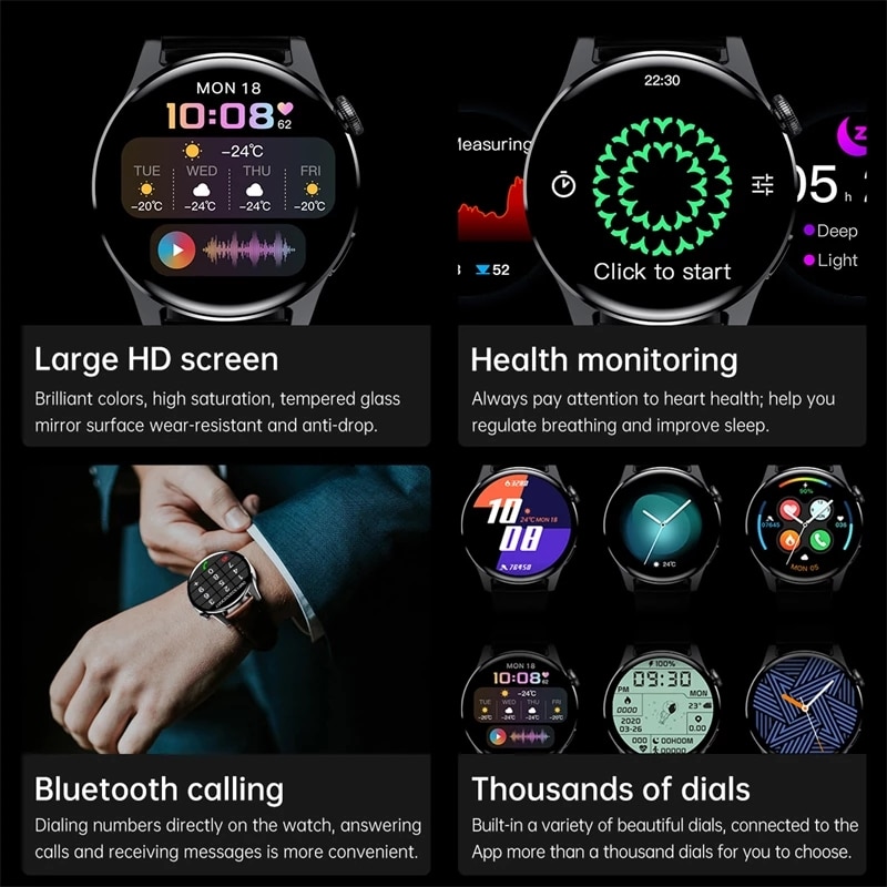 2024 LIGE Bluetooth 通話スマートウォッチ - Smartwatch Faces のレビューと価格