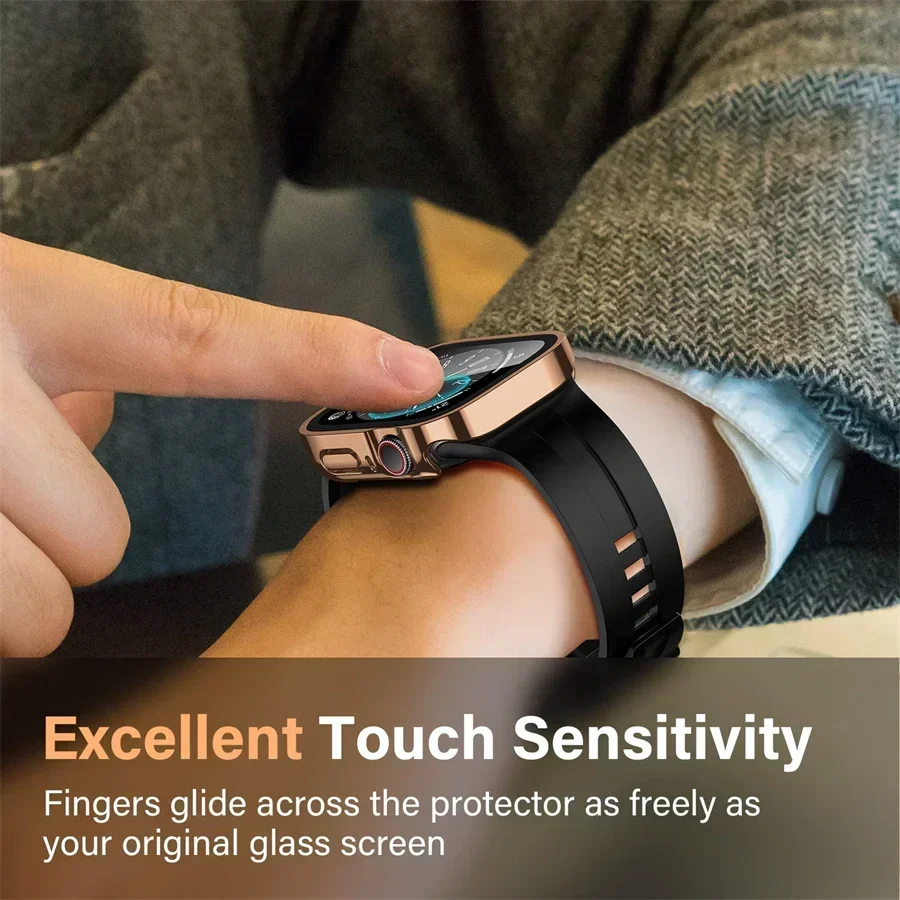 Apple Watch用ストレートエッジスクリーンプロテクタ - Smartwatch Watch Accessories For Women のレビューと価格