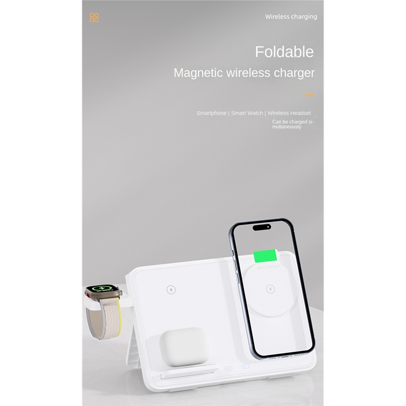 LEDナイトライトと折りたたみ可能なデザインを備えたワイヤレ - Watch Charging Dock のレビューと価格
