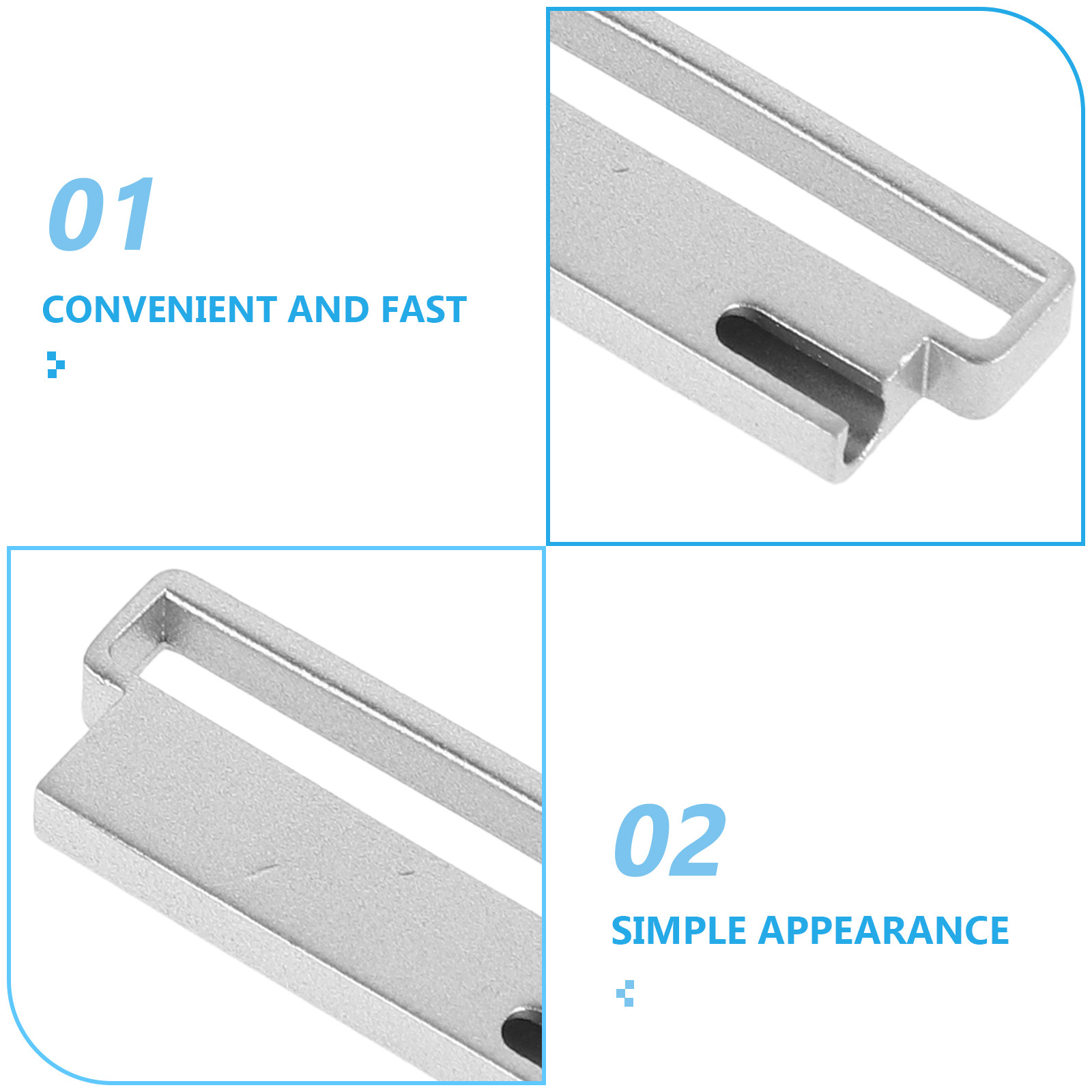 6 個の時計コネクタ金属製時計ストラップアクセサリーパーツ耐 - Watch Band Connector のレビューと価格