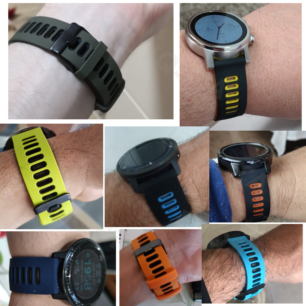 22mmソフトシリコン時計バンドxiaomi mi watc - Xiaomi Smartwatch S3 Accessories のレビューと価格