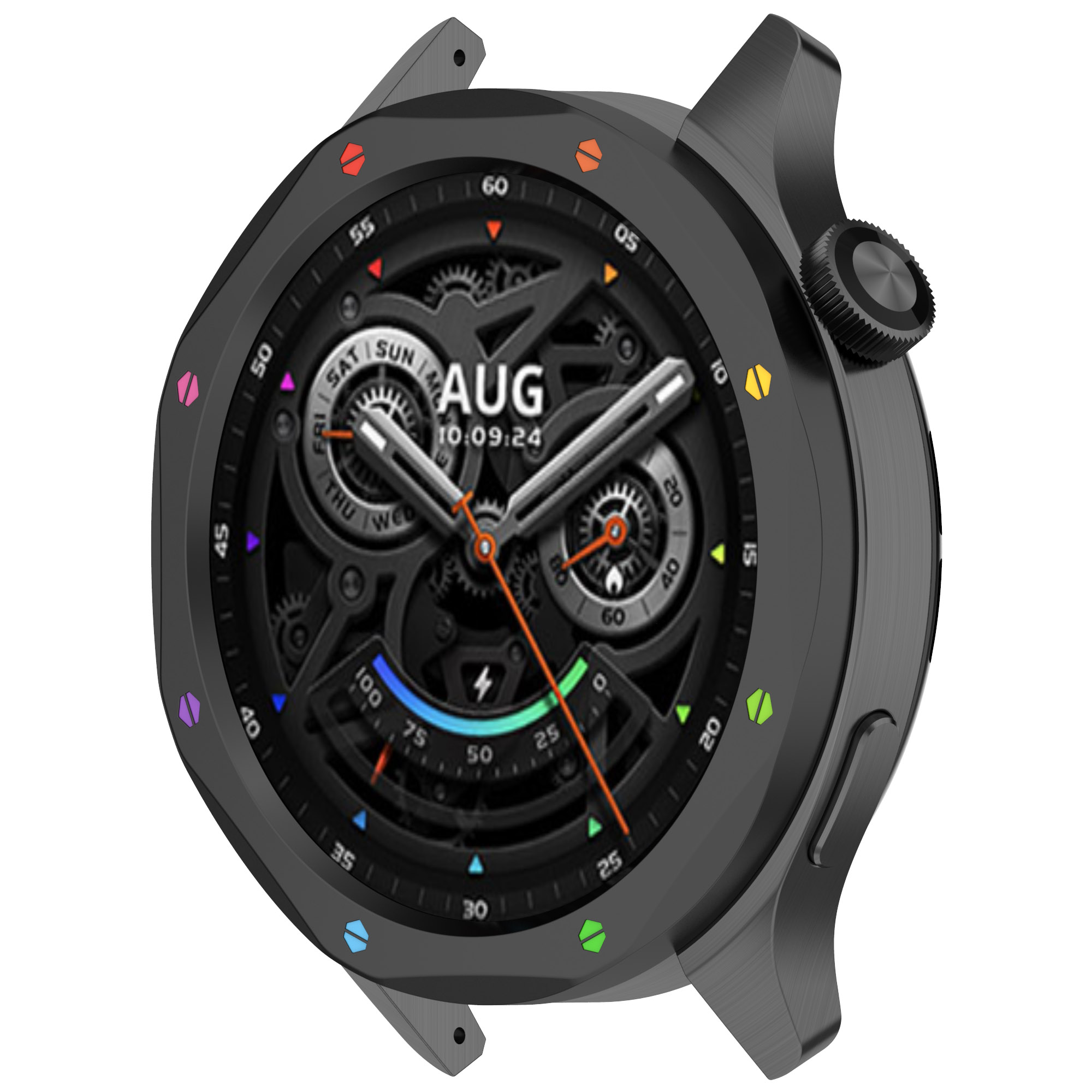Xiaomi Watch用の金属製ベゼル付きケース,時計用の - Xiaomi Smartwatch S3 Accessories のレビューと価格
