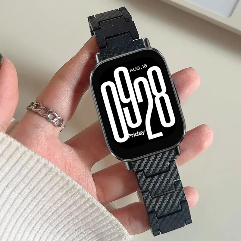 Xiaomi用カーボンファイバーストラップ,時計アクセサリー - Xiaomi Smartwatch S4 Accessories のレビューと価格