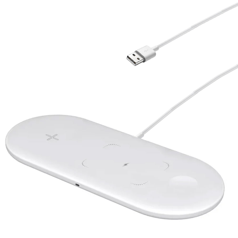 3-in-1 ワイヤレス充電パッド 急速充電ドックステーショ - Watch Charger Cable のレビューと価格