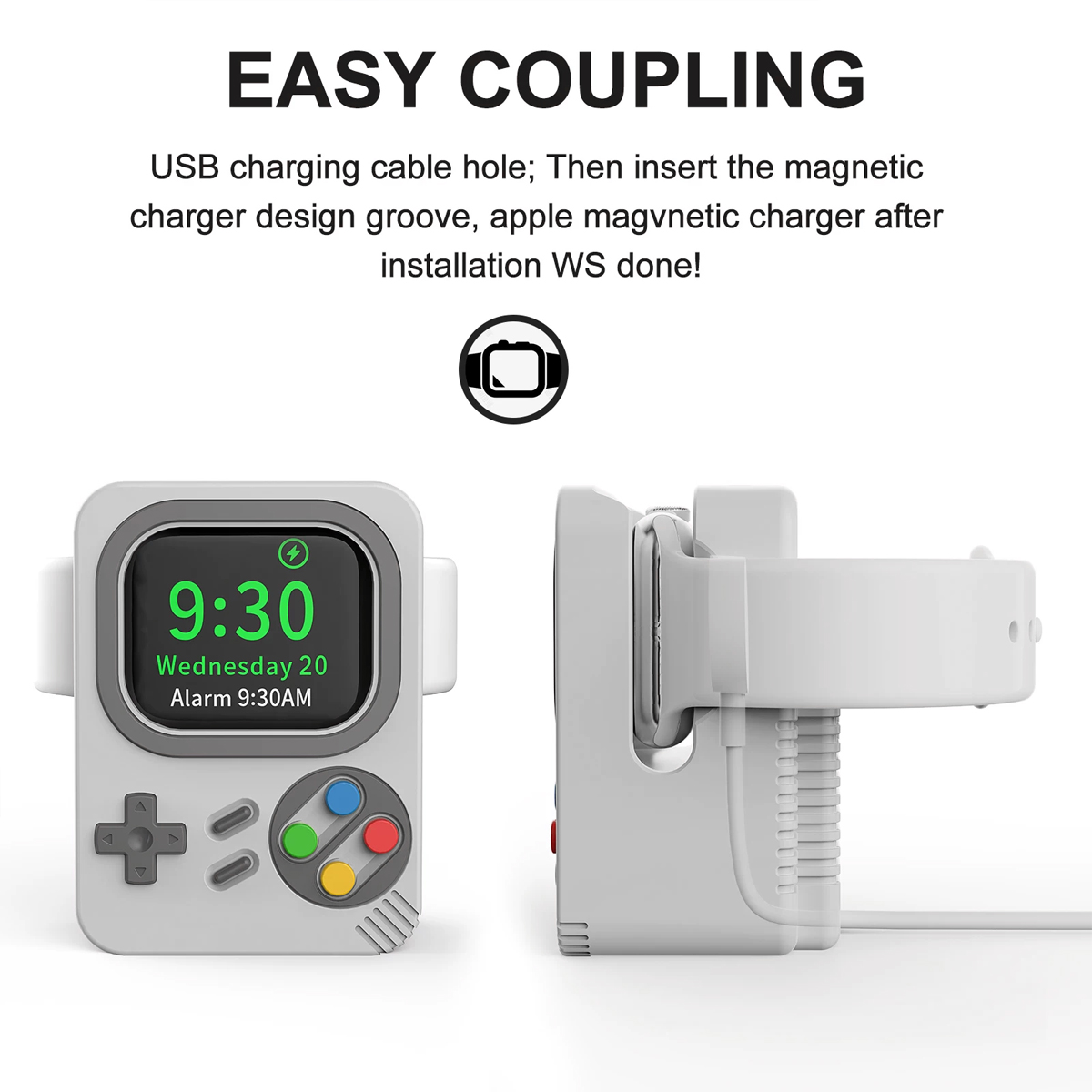 Apple Watch充電スタンド用デスクトップホルダー レ - Watch Charging Dock のレビューと価格