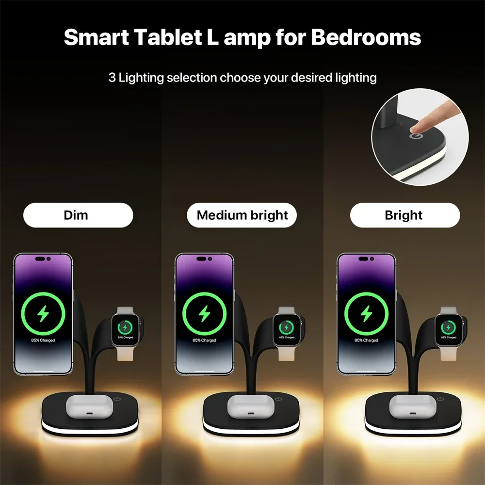 磁気 3 in 1 ワイヤレス充電器 iPhone 13/1 - Watch Charger Cable のレビューと価格