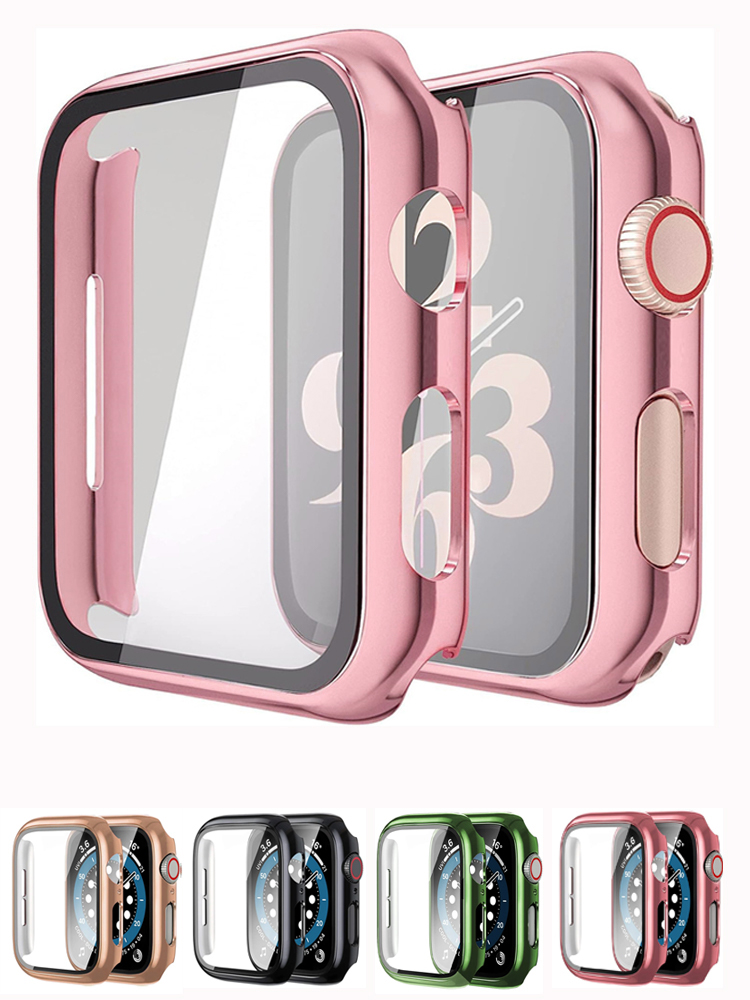 Apple Watch用ガラスおよびケース,保護バンパー,i - Smartwatch Watch Accessories For Women のレビューと価格